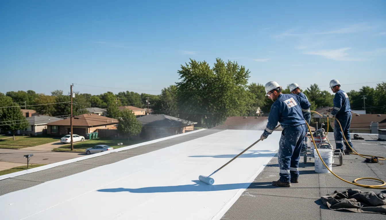 Commercial roof coating in Hoyleton, IL near me